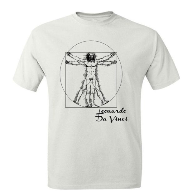 Człowiek Witruwiański - Leonardo da Vinci Koszulka Męska