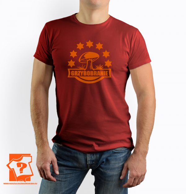 Koszulka grzybobranie - męska koszulka z nadrukiem