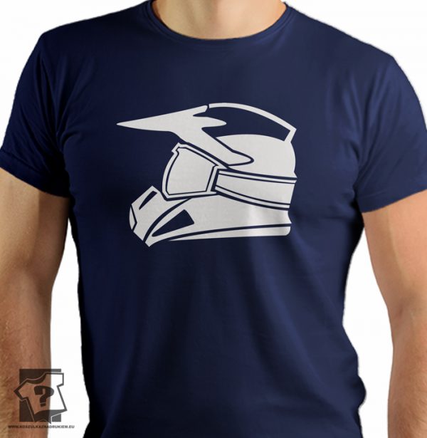 Koszulka kask motocrossowy - koszulka z nadrukiem