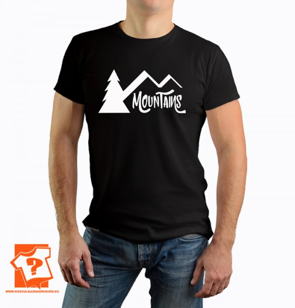 Koszulka mountains - męska koszulka z nadrukiem dla miłośników gór