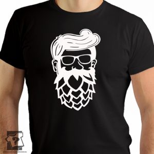 Koszulki dla piwoszy, twarz piwosza - męskie koszulki z nadrukiem