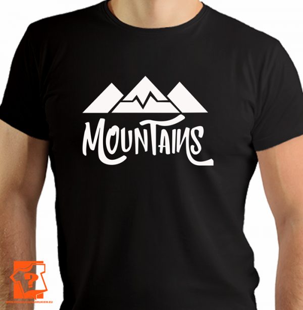 Mountains - męskie koszulki z nadrukiem dla miłośników gór