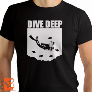 Nurkowanie - Dive deep - koszulki z nadrukiem
