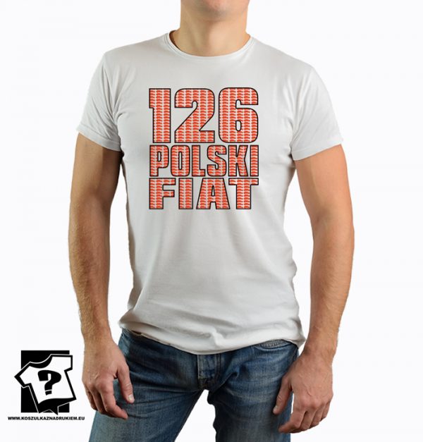 126 polski fiat - retro koszulka z nadrukiem