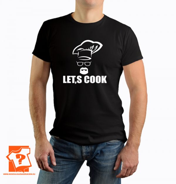 Let's cook - koszulka z nadrukiem