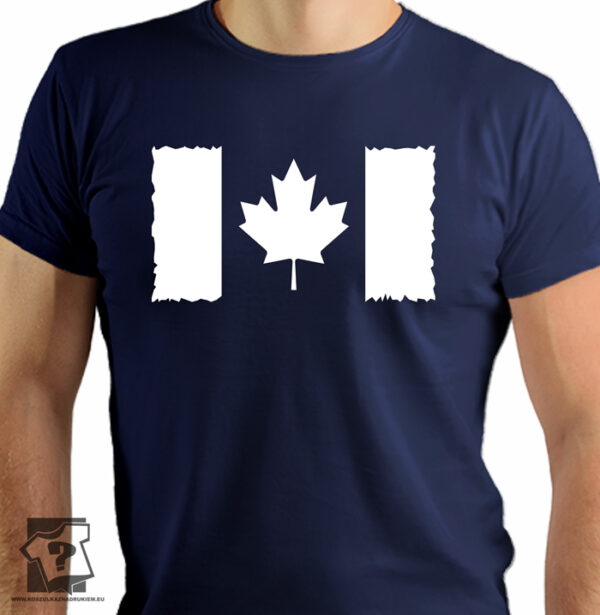 Flaga Kanady na koszulce - koszulki z nadrukiem