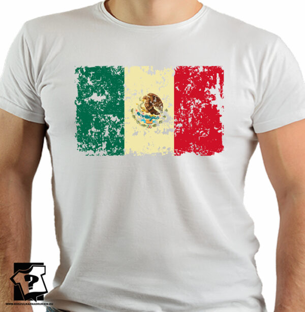 Flaga Meksyku - koszulki z nadrukiem