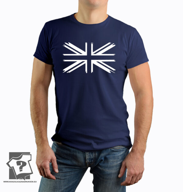 Flaga Wielkiej Brytanii na koszulce - koszulka z nadrukiem