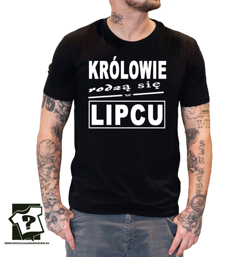 Koszulka z nadrukiem dla chłopaka królowie rodzą się w lipcu Koszulka z nadrukiem dla chłopaka królowie rodzą się w lipcu