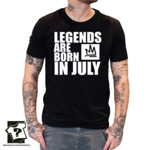 Legends are born in July koszulka z nadrukiem dla chłopaka prezent na urodziny