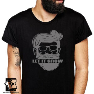 Koszulka dla brodaczy let it grow śmieszne koszulki męskie brodaty