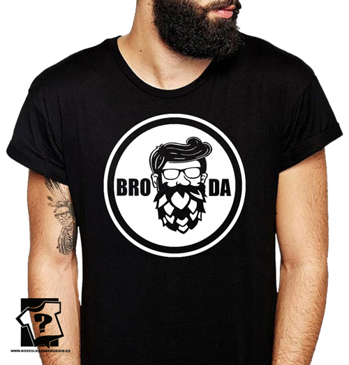Koszulka dla brodaczy śmieszne koszulki męskie brodaty brodacz