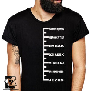 Miernik długości brody koszulka dla brodaczy śmieszne koszulki męskie broda