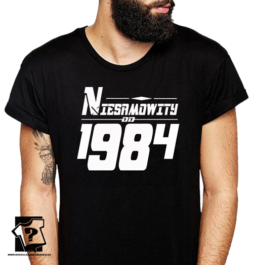 Niesamowity od 1984 męska koszulka z nadrukiem prezent na urodziny dla chłopaka Niesamowity od 1984 męska koszulka z nadrukiem prezent na urodziny dla chłopaka