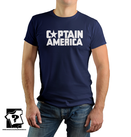 Koszulka captain america męska koszulka urodzinowa z nadrukiem filmowym
