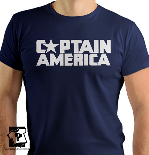 Koszulka captain america męska koszulka urodzinowa z nadrukiem