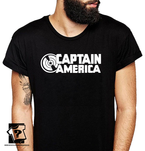 Koszulka captain america męska koszulka z motywem filmowym na prezent