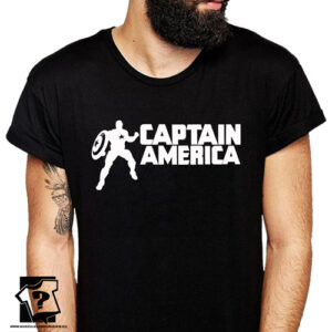Koszulka captain america męska koszulka filmowa z nadrukiem prezent