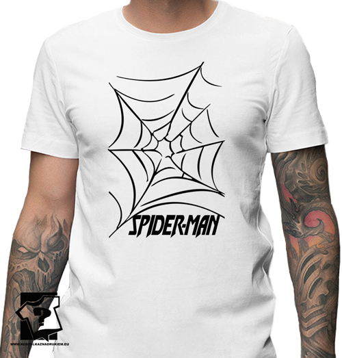 Koszulka spider man męskie koszulki filmowe z nadrukiem dla chłopaka prezent na urodziny