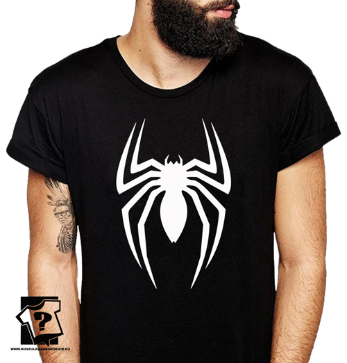 Koszulka spider man męskie koszulki filmowe z nadrukiem pająka prezent na urodziny