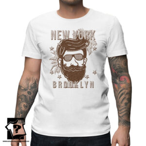Śmieszne koszulki męska koszulka dla barbera new york brooklyn