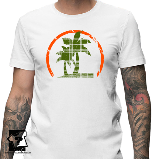 Śmieszne koszulki męska koszulka z nadrukiem palma prezent na urodziny