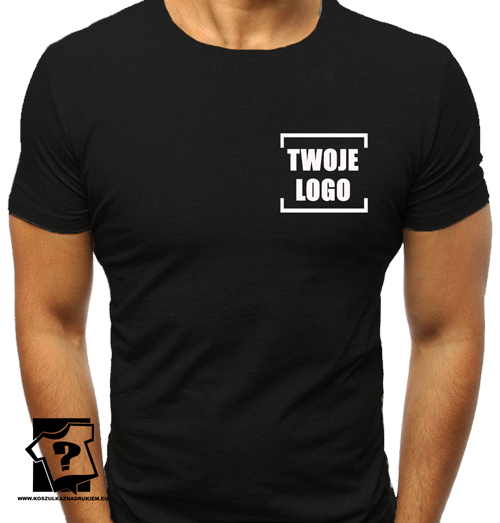 Koszulka firmowa z własnym nadrukiem / logo firmy / nadruk na piersi