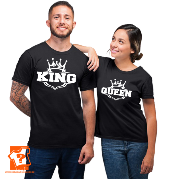 Koszulka dla par zakochanych dla dwojga - koszulki king queen